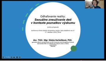 Odhaľovanie reality: Sexuálne zneužívanie detí v kontexte poznatkov výskumu