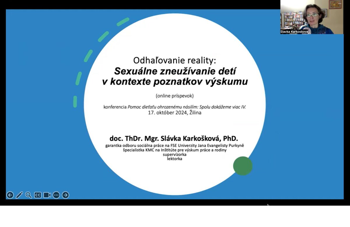 Pozrite si úvodný príspevok konferencie zameranej na prezentovanie najnovších poznatkov a trendov v práci s deťmi ohrozenými násilím s názvom Pomoc dieťaťu ohrozenému násilím: Spolu dokážeme viac IV., ktorú 17.októbra 2024 v Žiline realizovalo naše občianske združenie Náruč – Pomoc deťom v kríze v spolupráci so Žilinským samosprávnym krajom. Konferenciu a videopríspevky sme mohli pripraviť aj vďaka finančnej podpore našich darcov […]